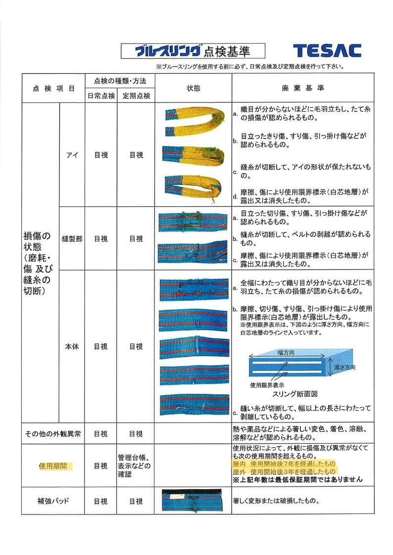 11-スリングベルト点検基準