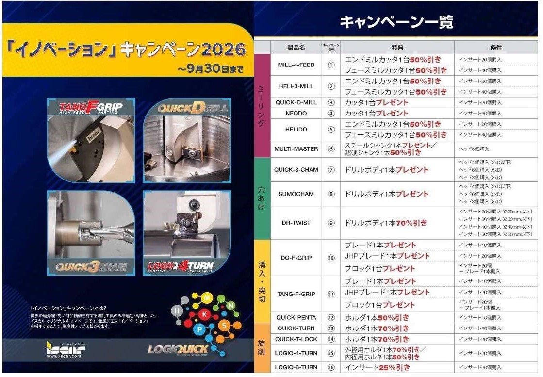 2-イスカルキャンペーンのご案内