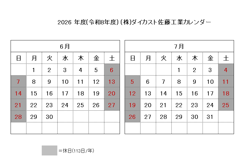 お知らせ | 自硬性砂型鋳造によるアルミ鋳物メーカー 株式会社