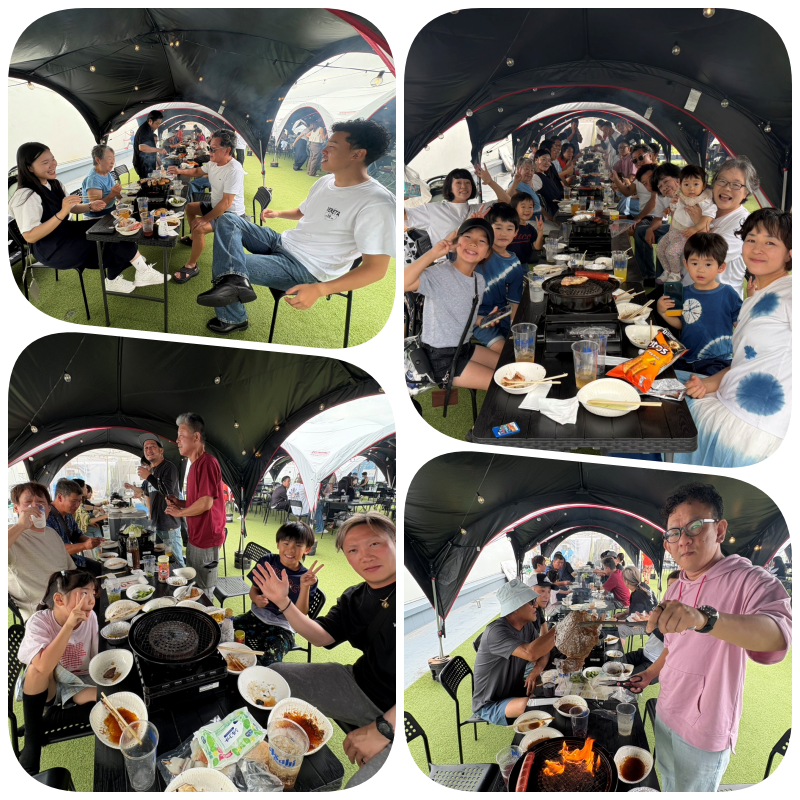 0-家族も一緒に！賑やかBBQ開催