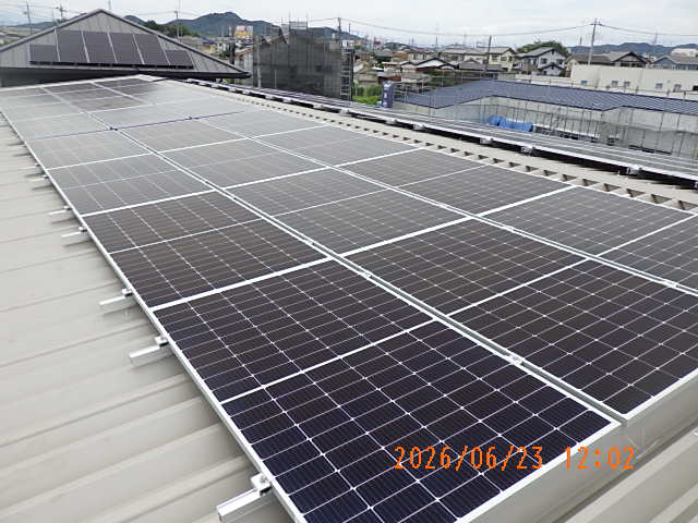 0-太陽光パネルを工場屋根に設置しました！