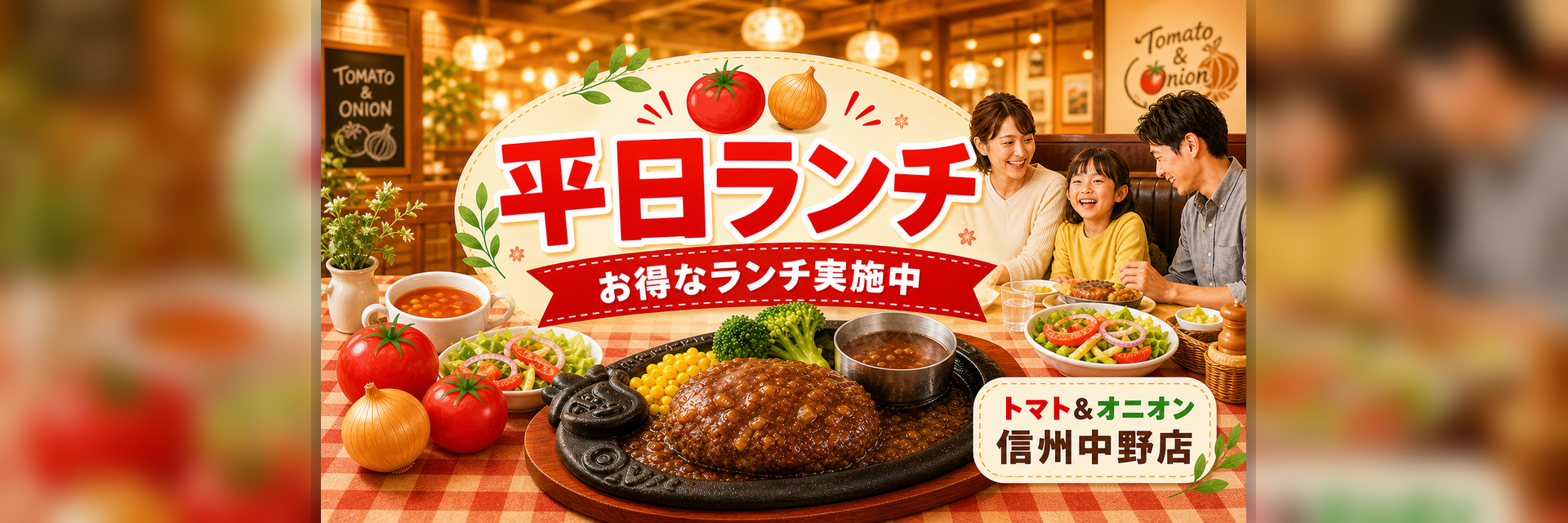 6-トマト＆オニオン信州中野店 平日ランチ実施中