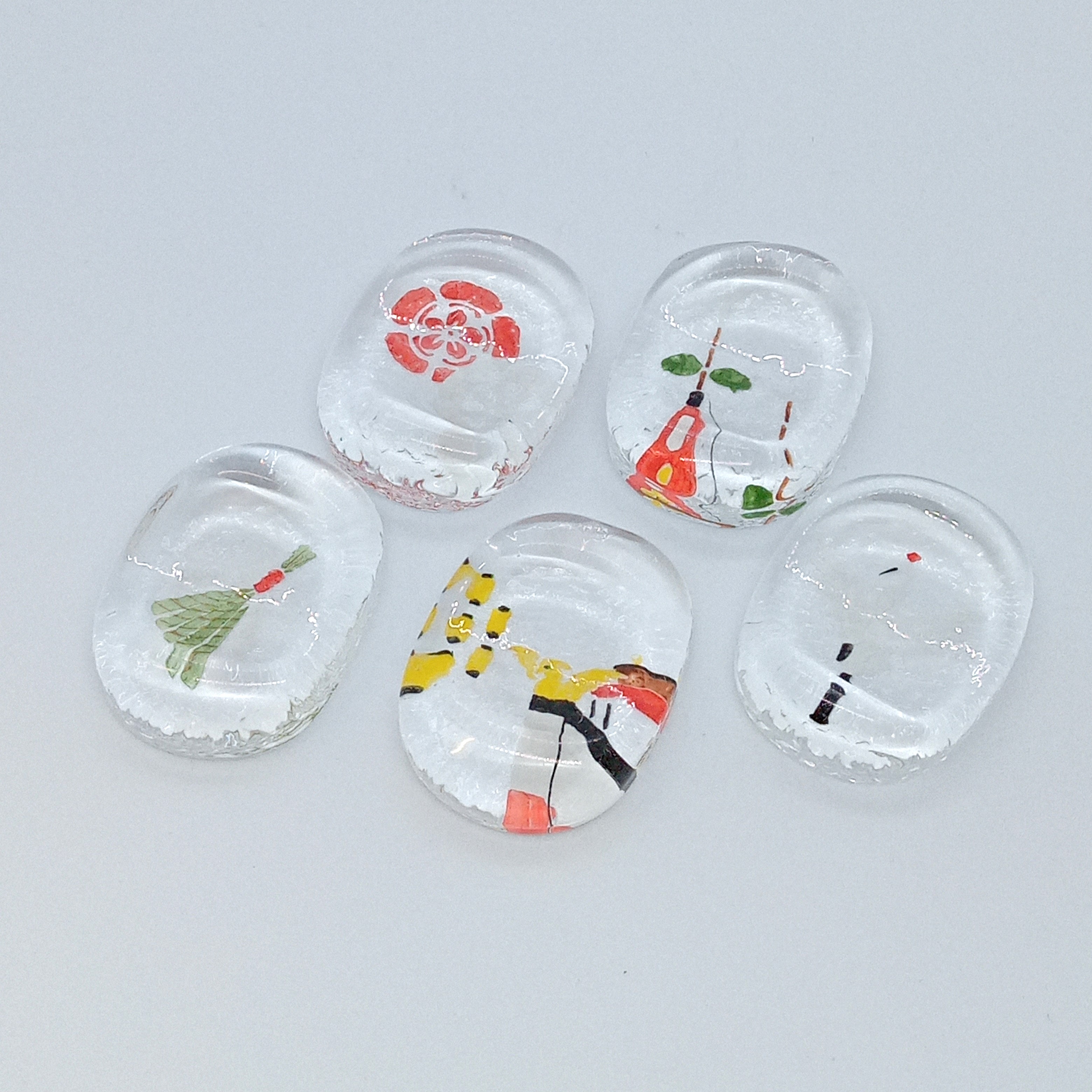 小手鞠祇園祭京色絵ガラス