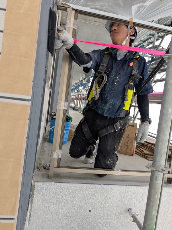 0-実習生施工風景