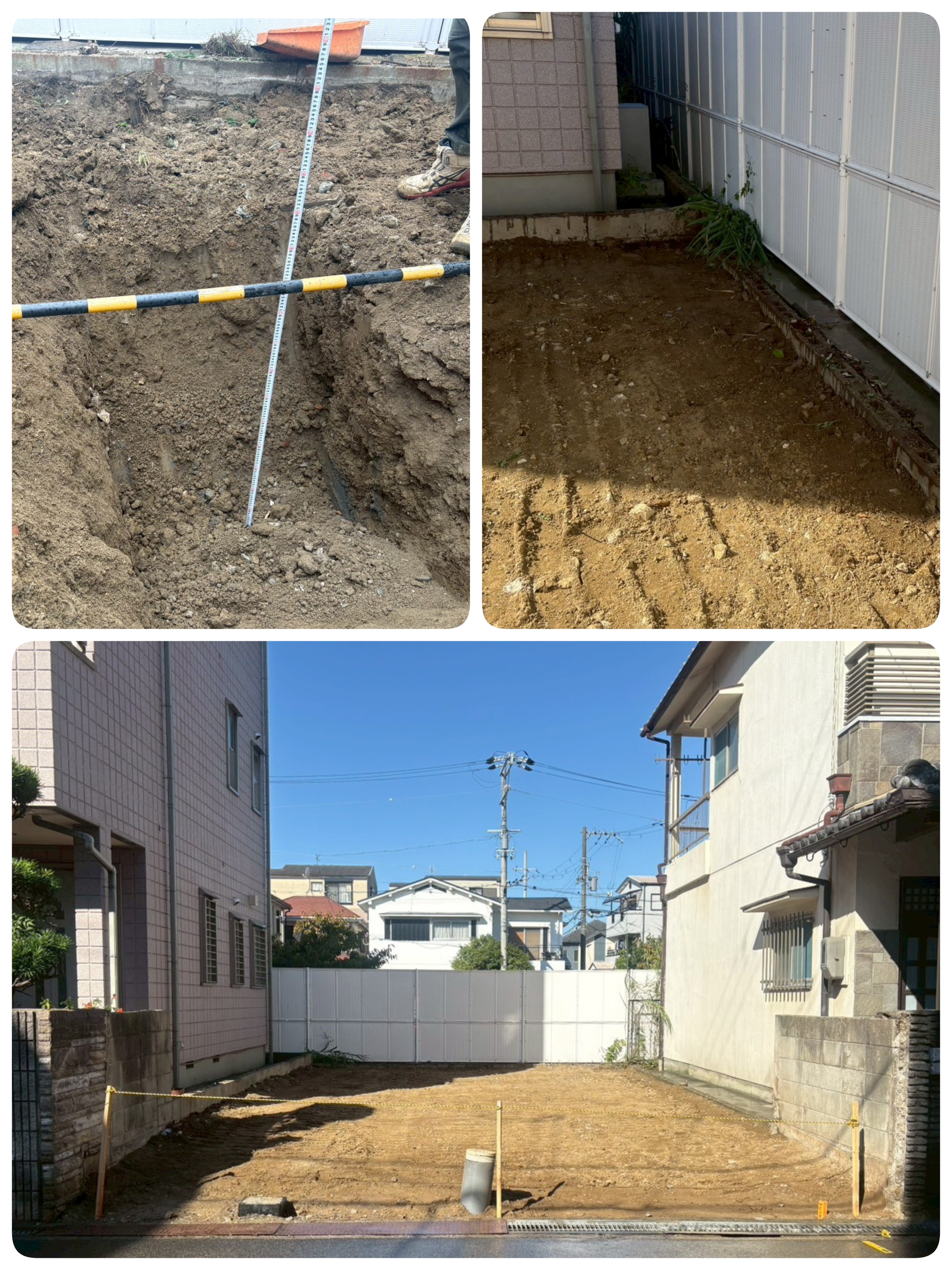 2-高石市　木造2階建て解体工事　残地物撤去