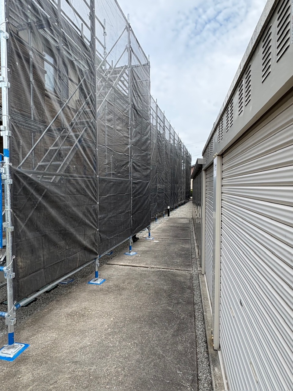 11-ﾊﾞﾙｺﾆｰ防水工事用足場