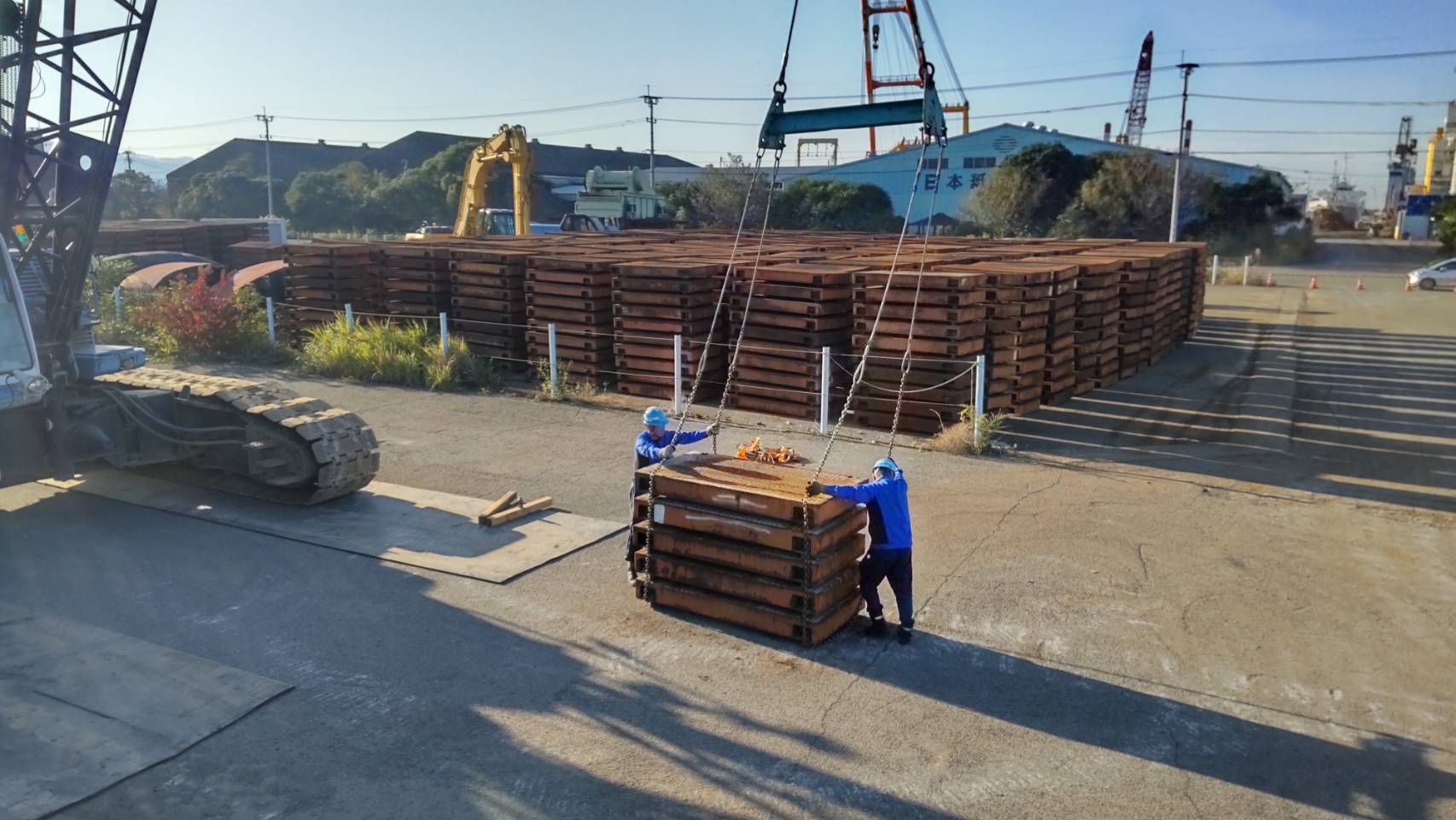 0-覆工板船積作業