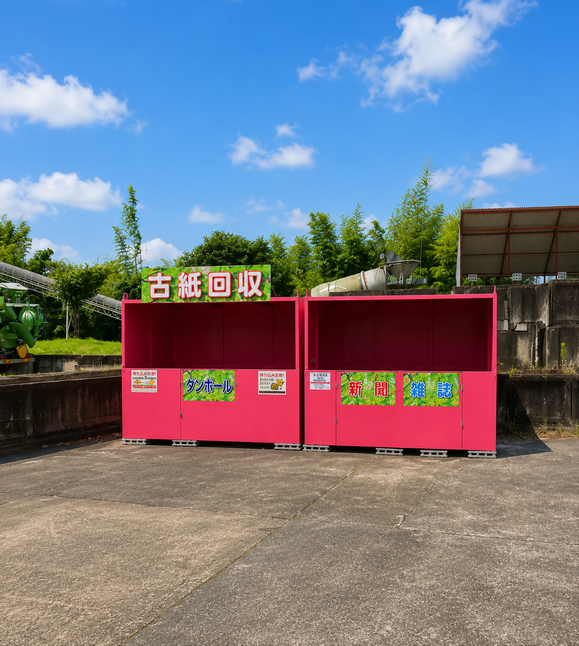0-古紙回収BOX設置のお知らせ（城南町）