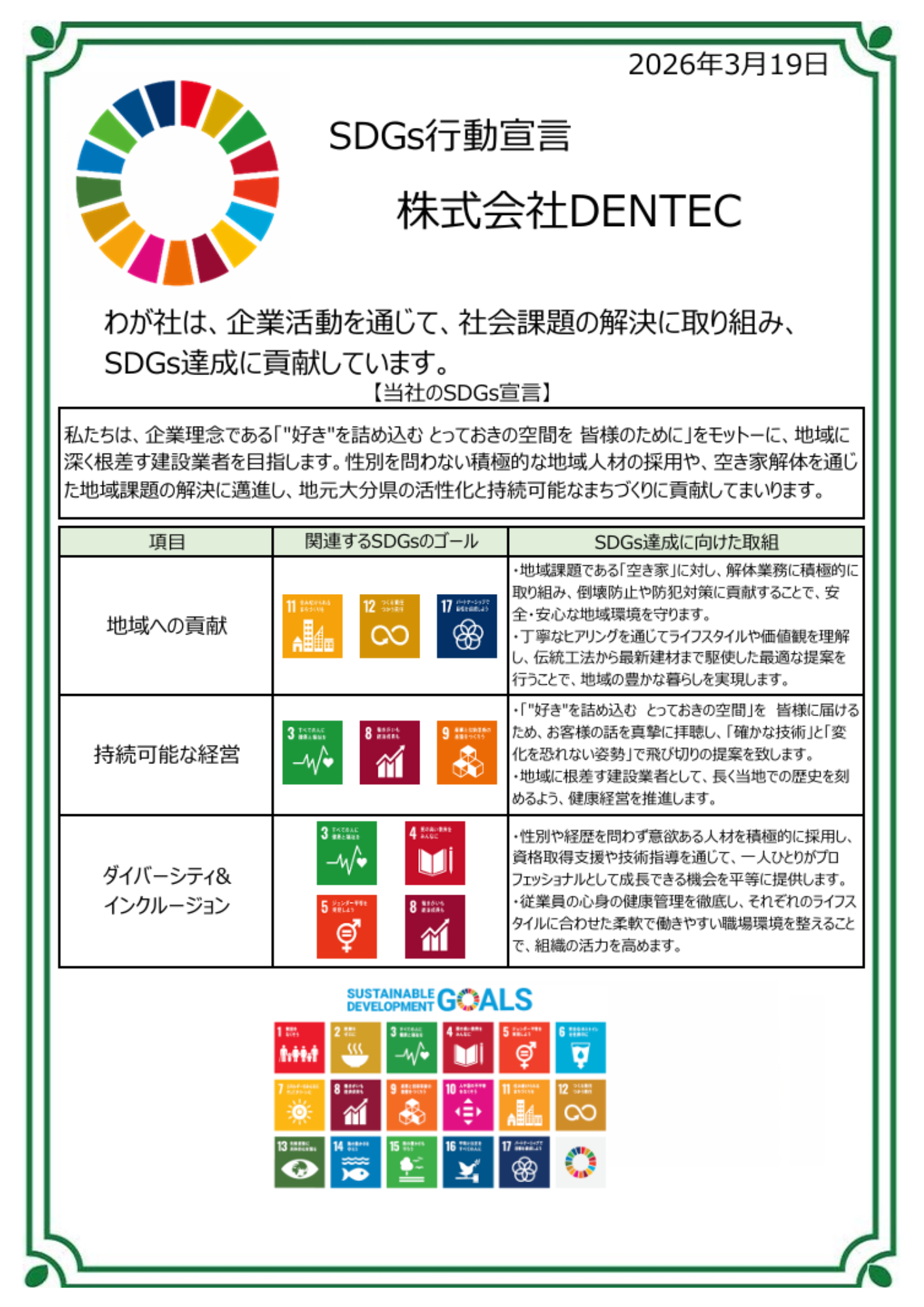 3-SDGs 行動宣言