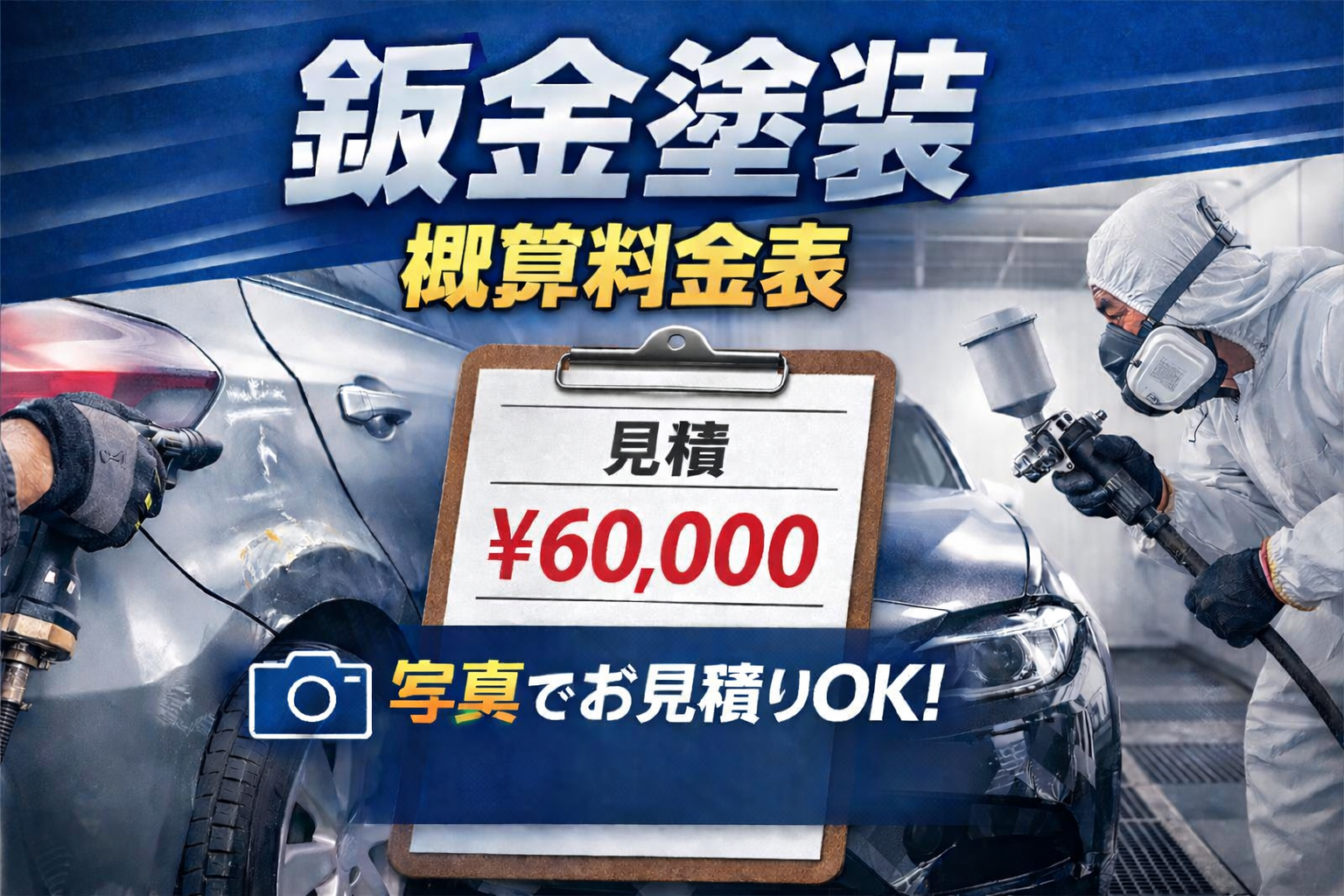 2-鈑金塗装　料金表