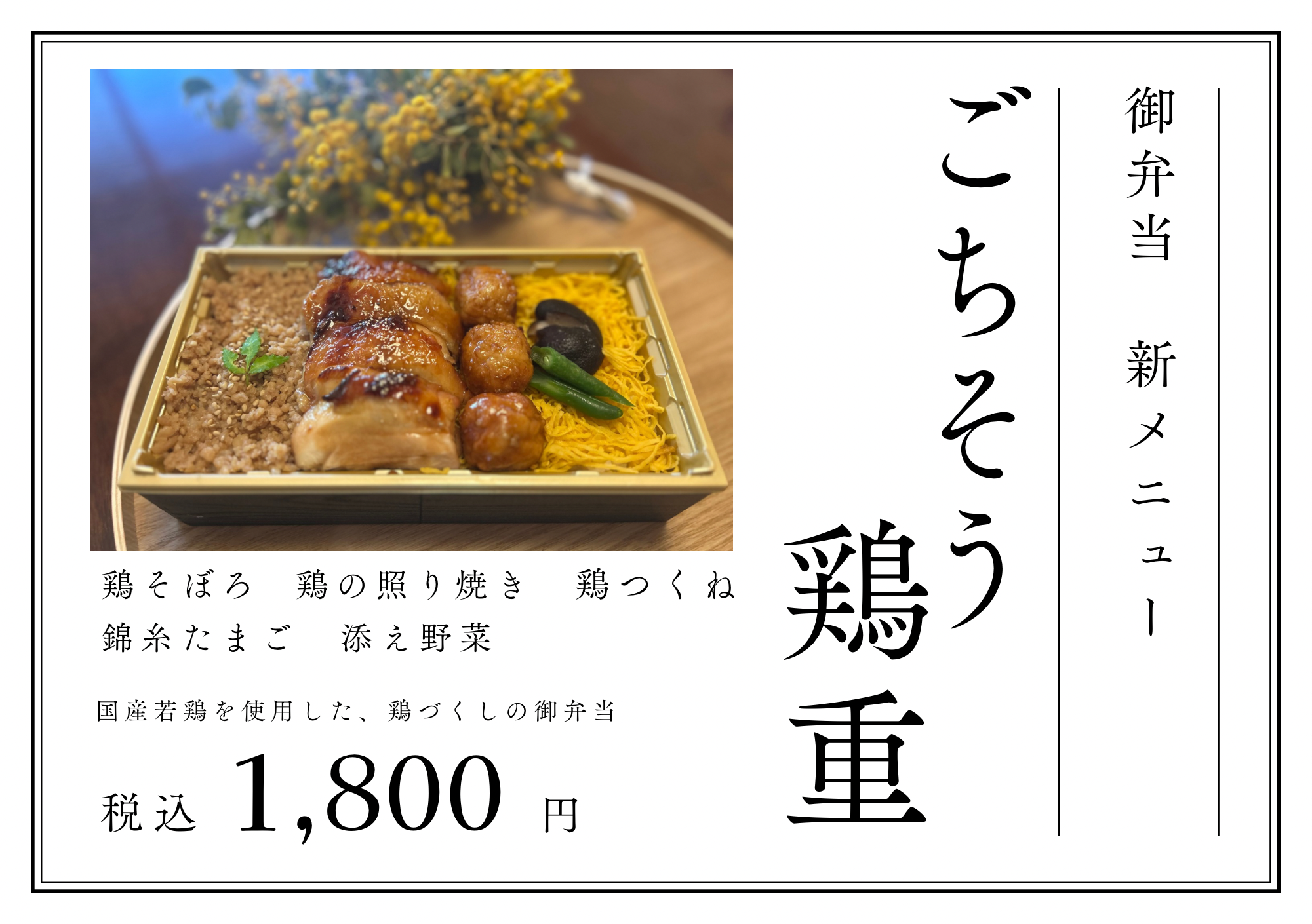 6-御弁当限定新メニューのご案内