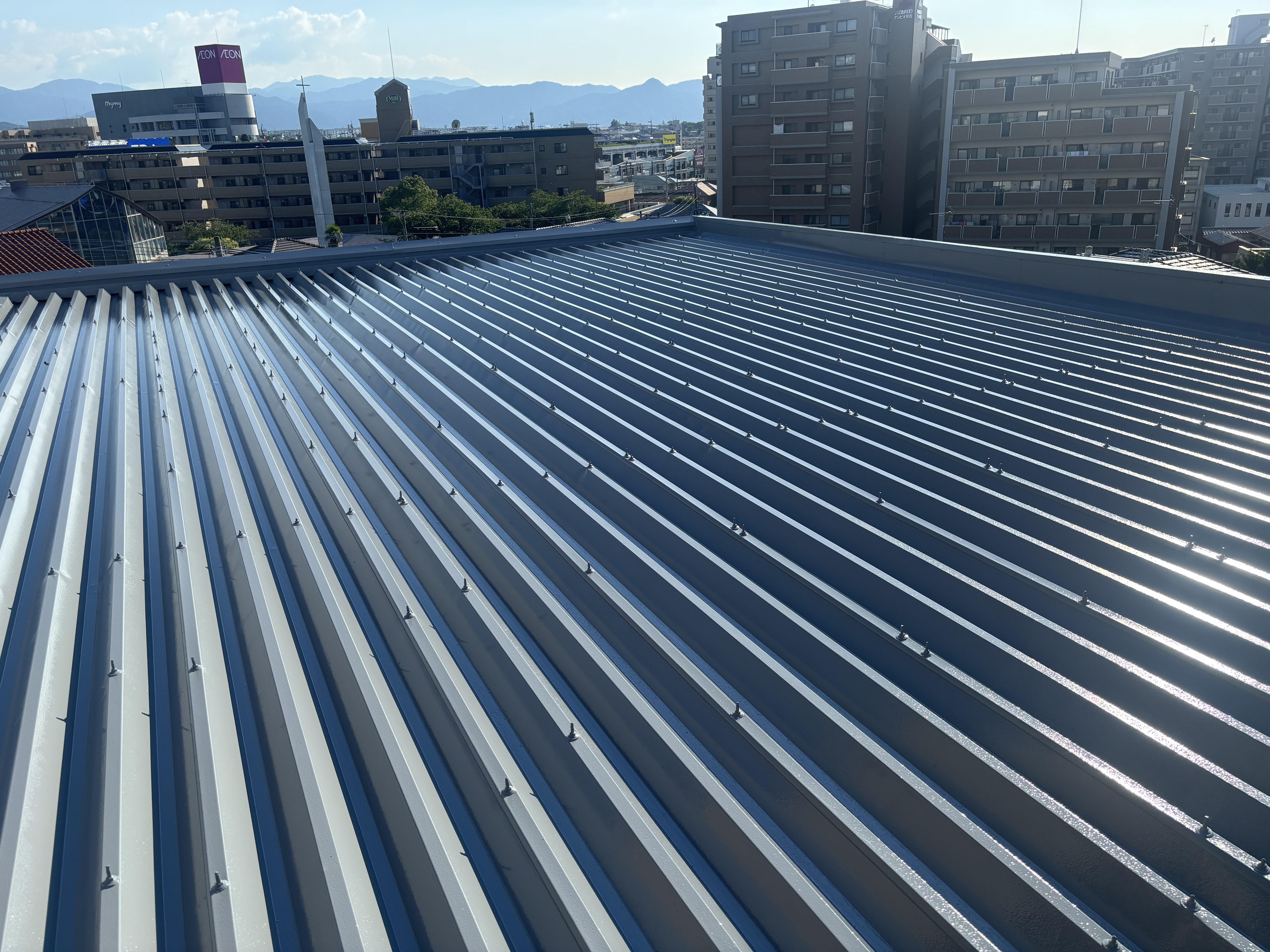 7-折半屋根塗装工事