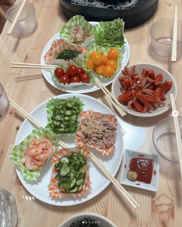 6-るぽでは流し素麺を開催しました☺️