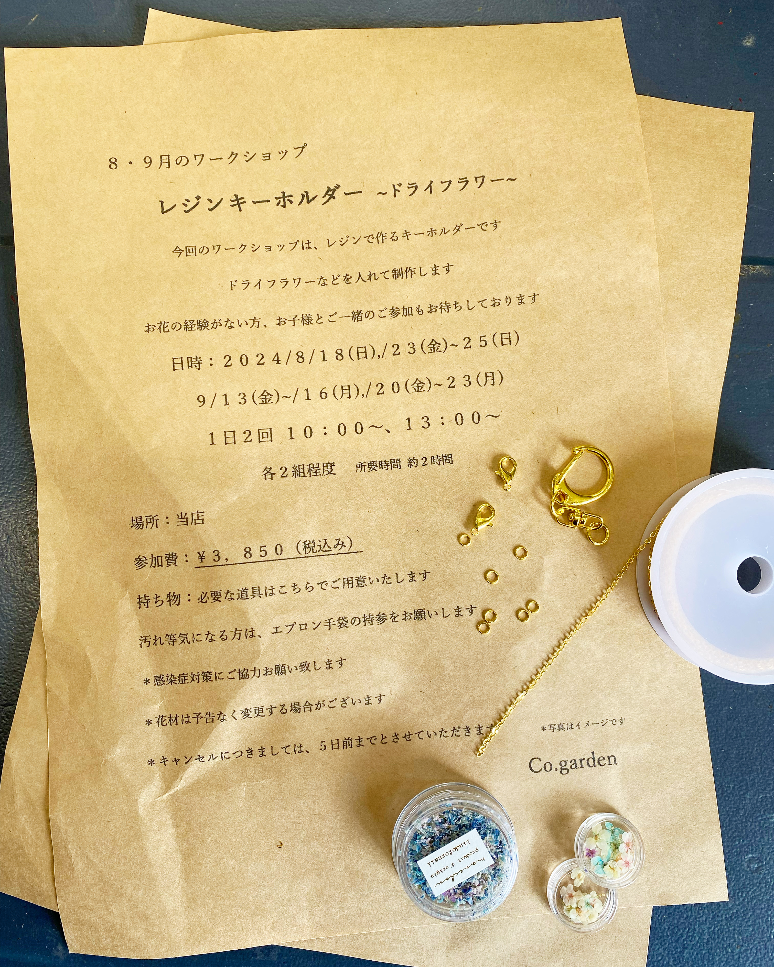 8・9月ワークショップ