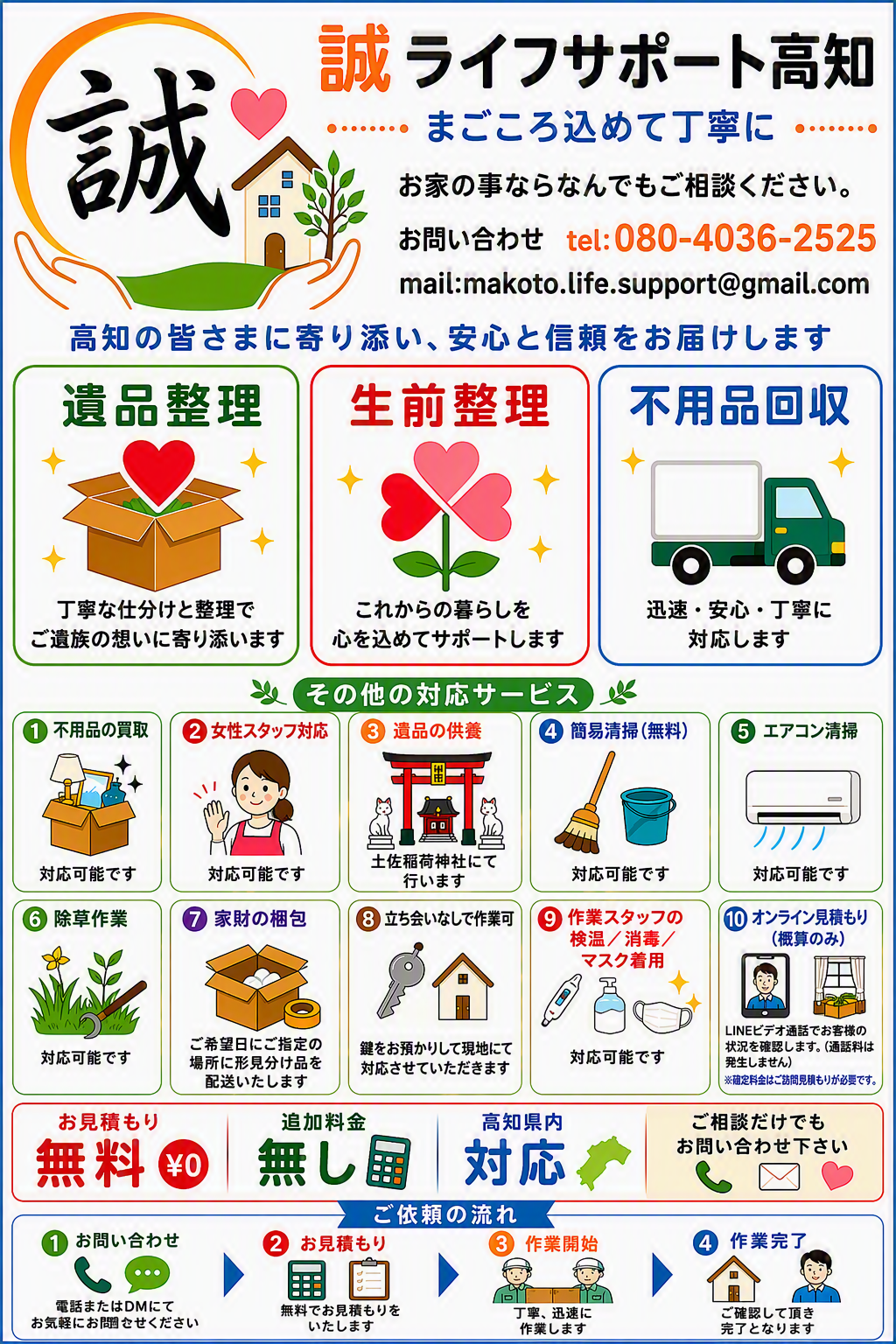 会社案内 | 高知県の遺品整理・生前整理お任せ下さい。 誠ライフ