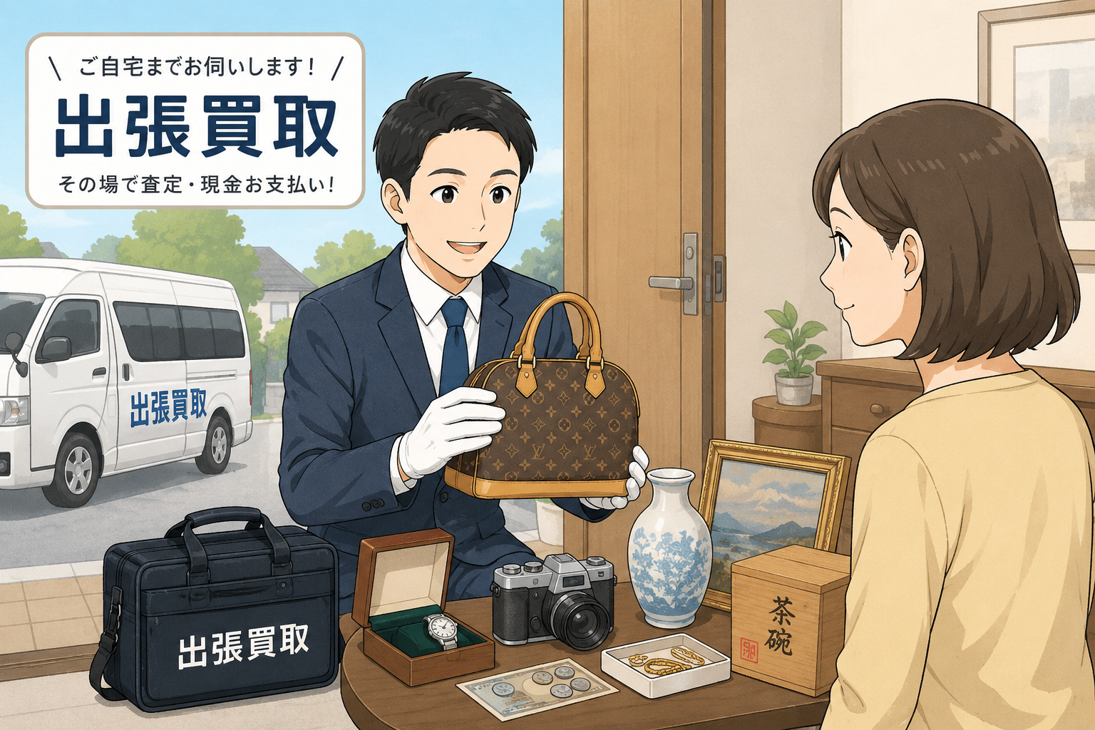 1-出張買取ならお任せください！