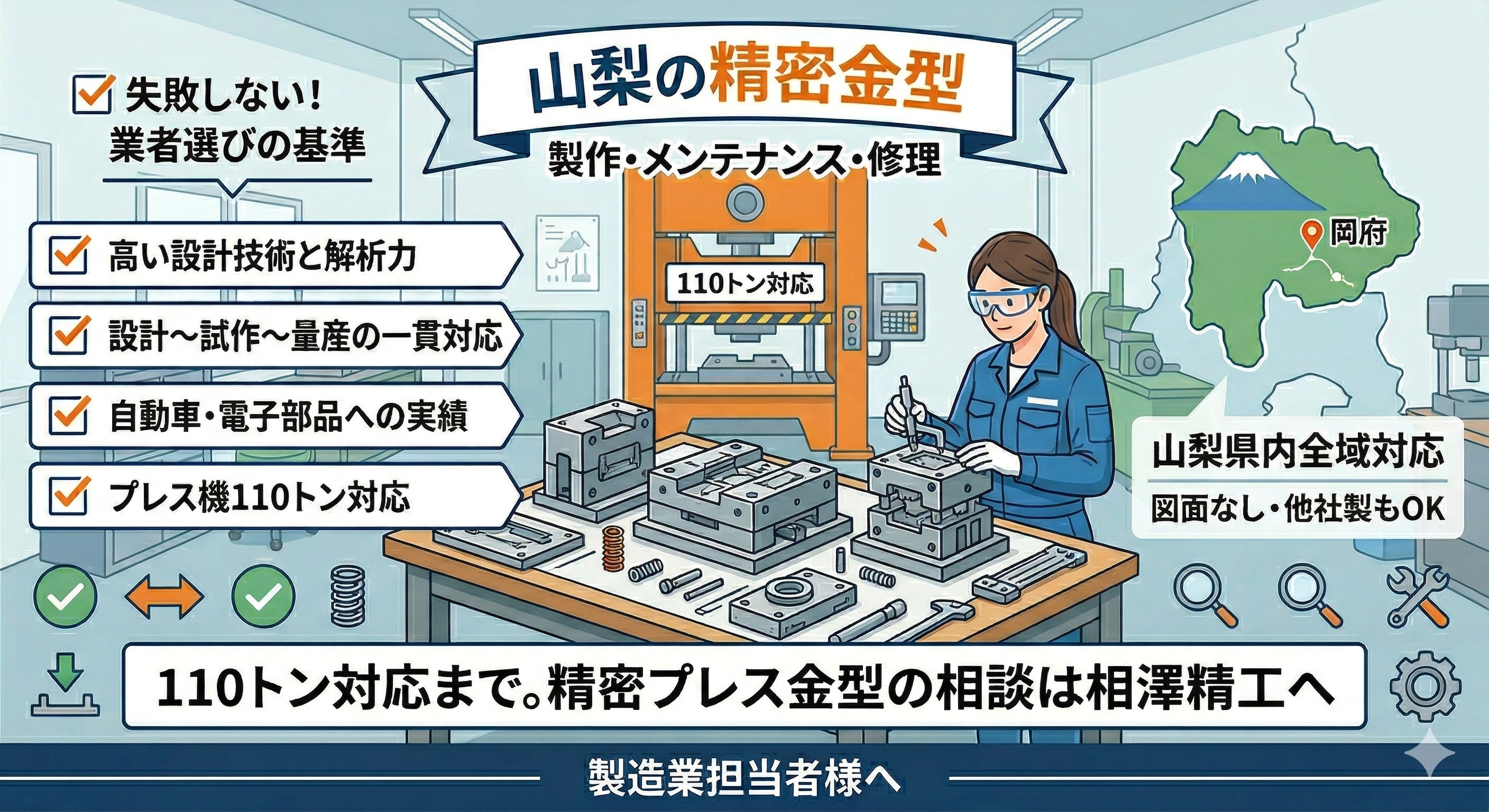 0-【山梨】精密プレス金型の製作メンテナンス