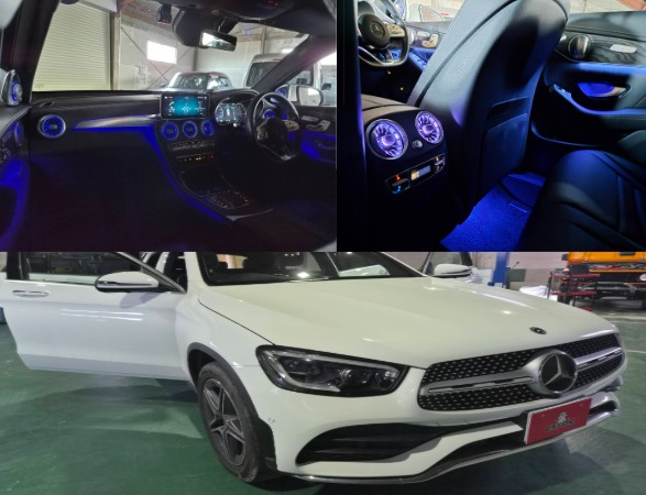 4-GLC220dアンビエントライト取り付け