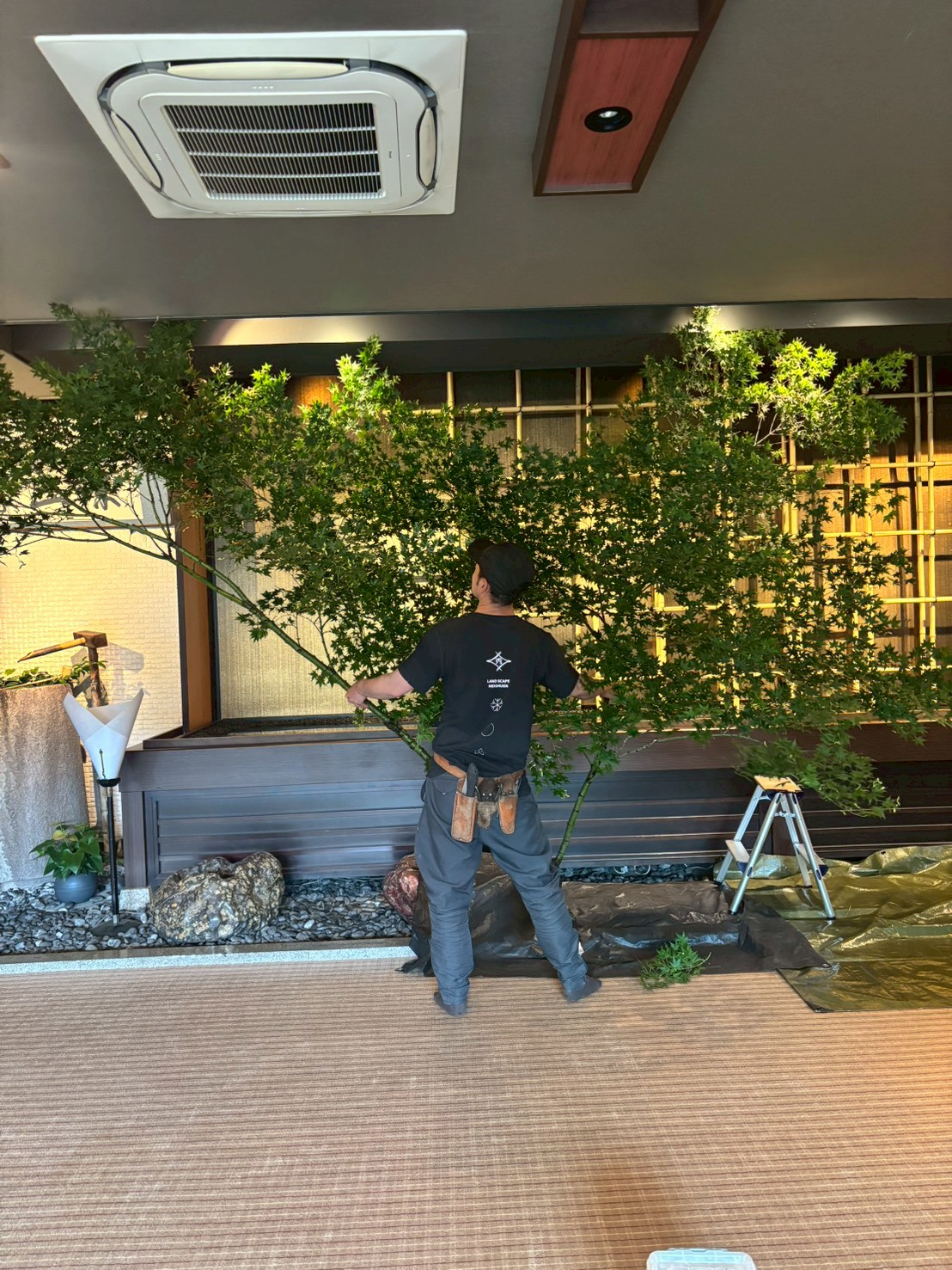 3-夏の装花「青もみじのしつらえ」
