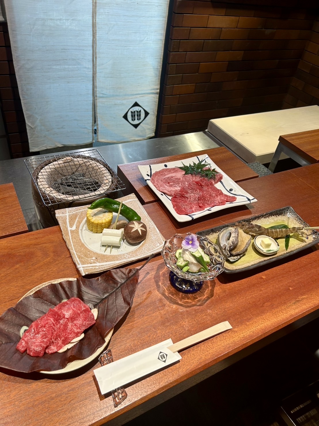 2-土佐あかうしの焼肉と海鮮焼物コース