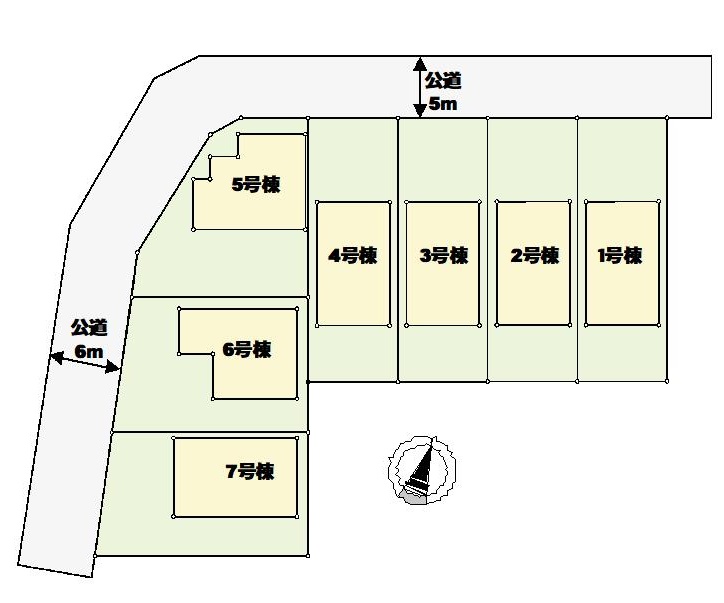 1-海部郡蟹江町西之森　新築戸建て　全7棟　3,380万円～