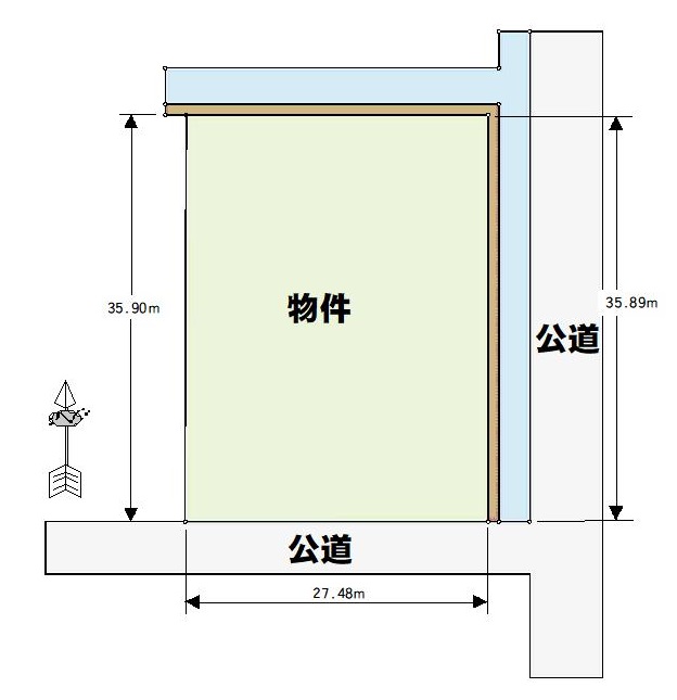 4-大垣市長松町売地　敷地面積298.63坪　販売価格2,390万円　アパート用地等！！