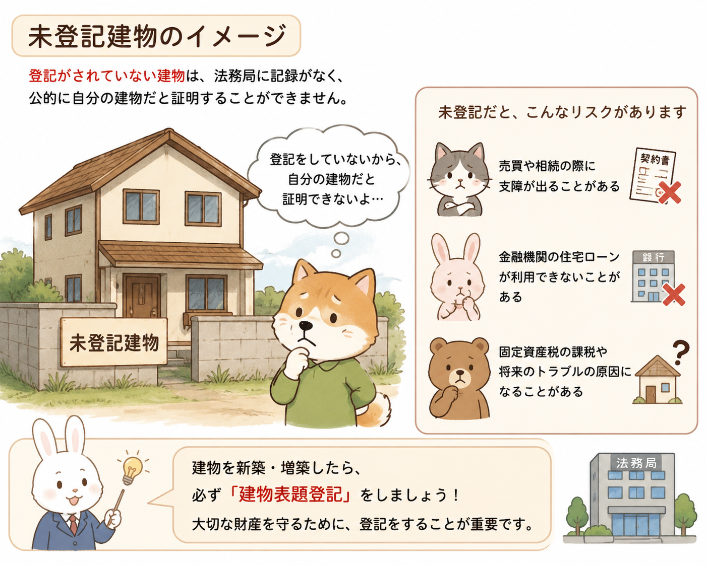 4-【未登記の建物がある】