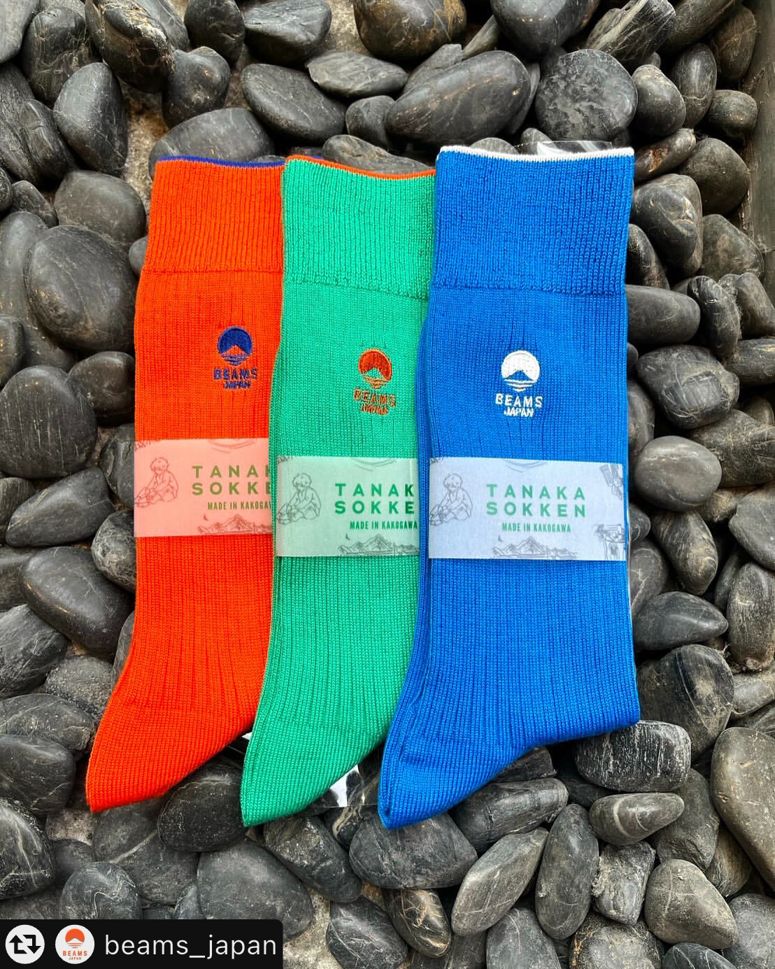 ＜ TANAKA SOKKEN × BEAMS JAPAN ＞コラボ靴下