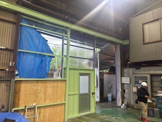 0-H電気様　門扉制作・取付