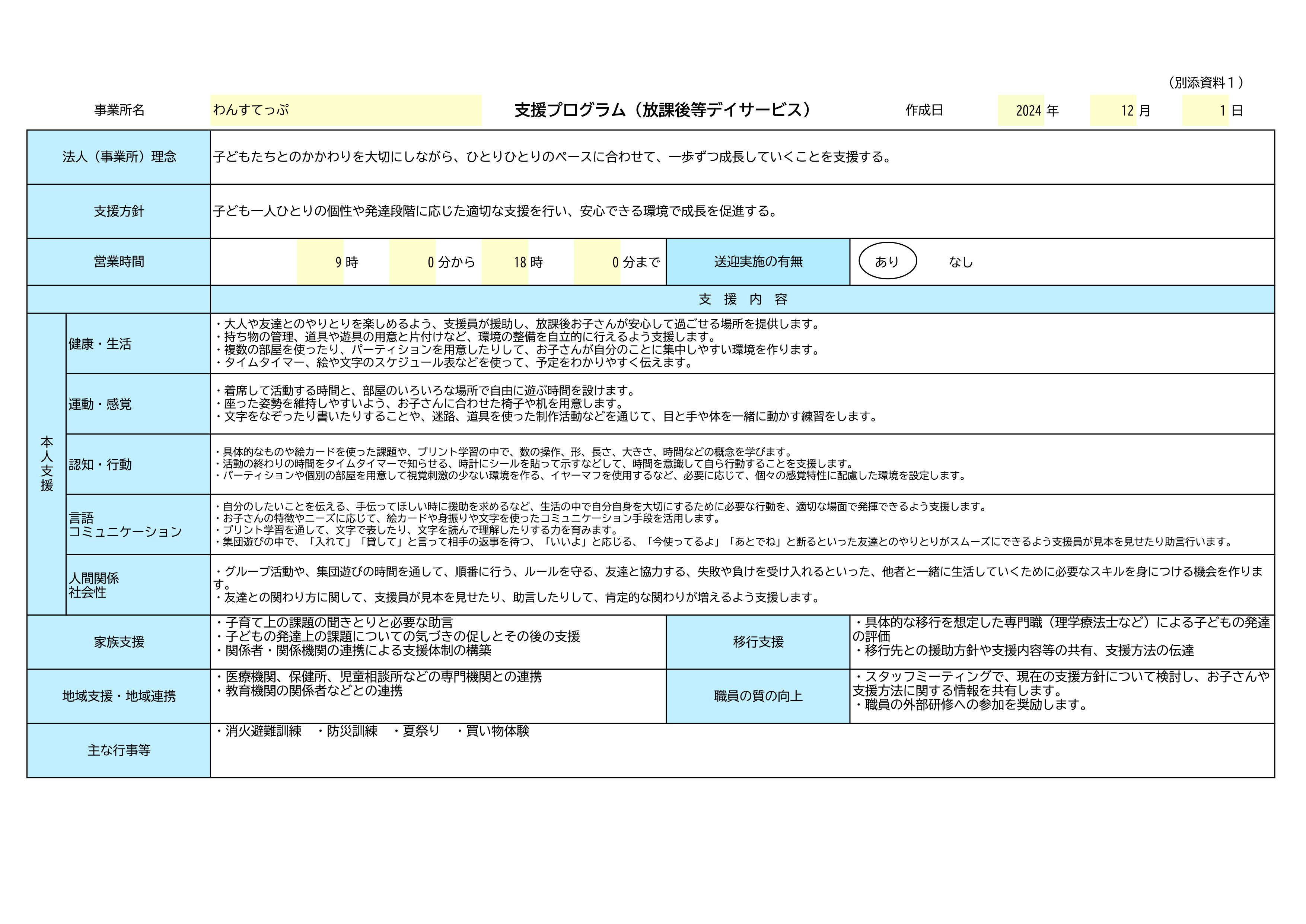 R6支援プログラム【放課後等デイサービス】
